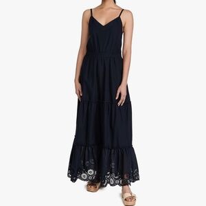 Splendid Dresses Kora Eyelet V-Neck Maxi Dress